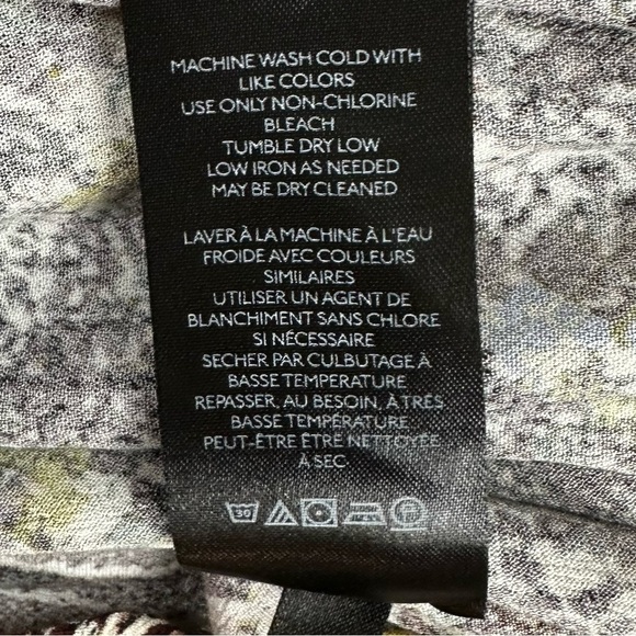 Free People Skirt Womens 6 Saturday Sun Mini Miniskirt Brown Yellow Print Ruched - Picture 11 of 13